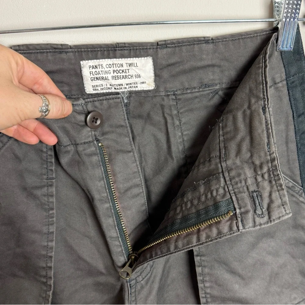 General Research Cotton Twill “Floating Pocket” Pants – AW2001 – Size M